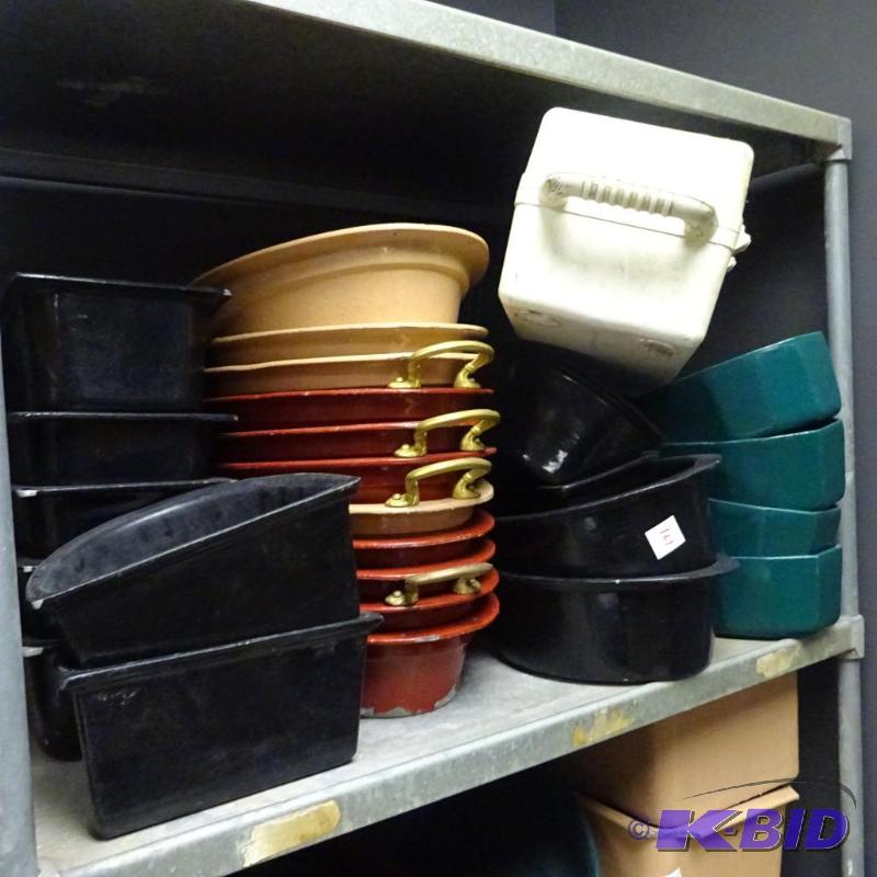 lot 167 image: Cast aluminum food containers...