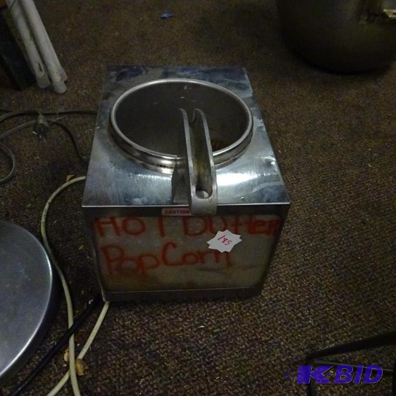 lot 185 image: Hot butter dispenser. Heater unit only. Barri...