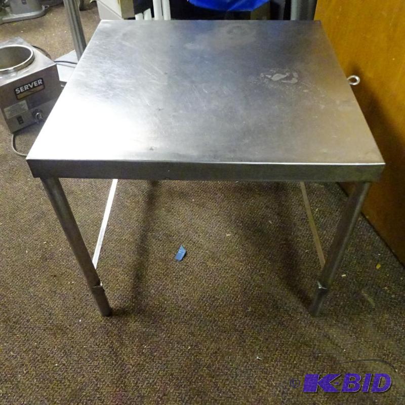lot 191 image: Stainless riser. Approx 24 x 24...