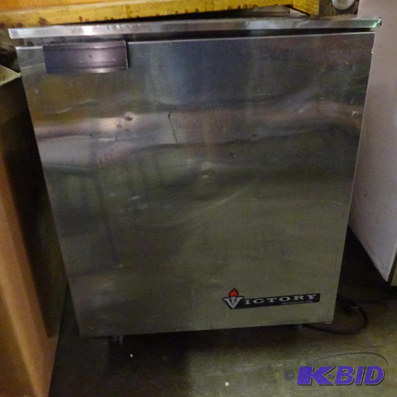lot 25 image: Victory fridge with stainless top and back sp...