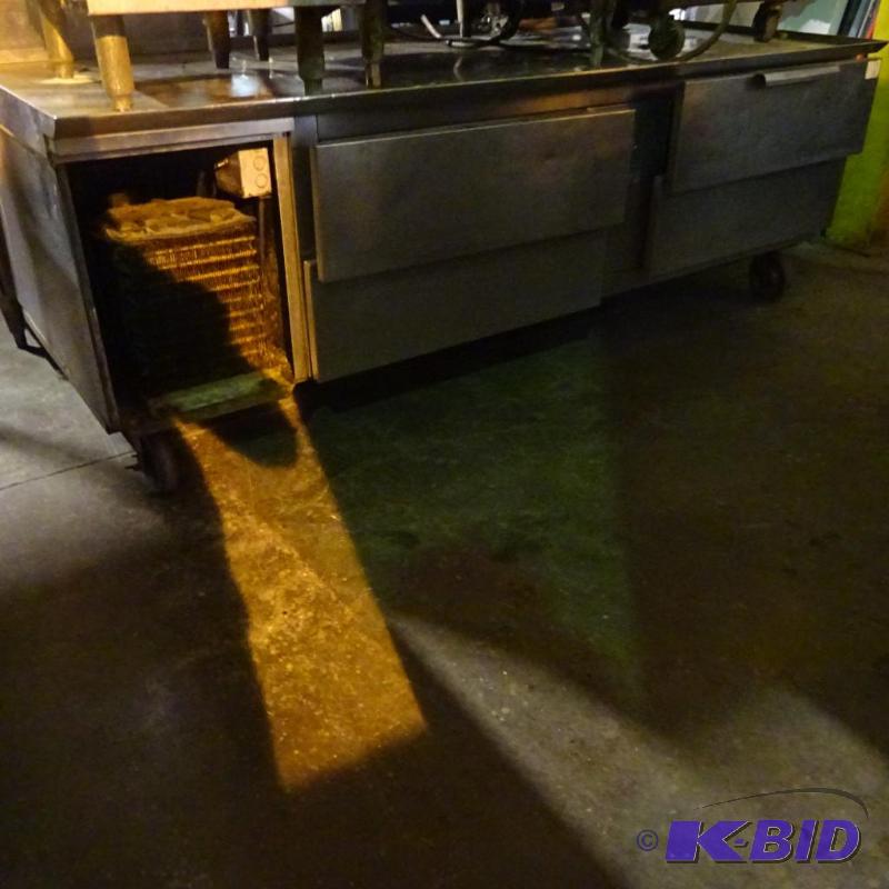 lot 42 image: Equipment stand on wheels. Refrigerated with ...