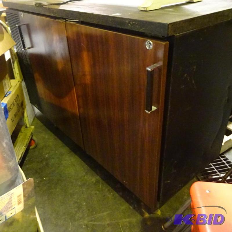 lot 53 image: 2 door cooler. Perlick model BS2DP...