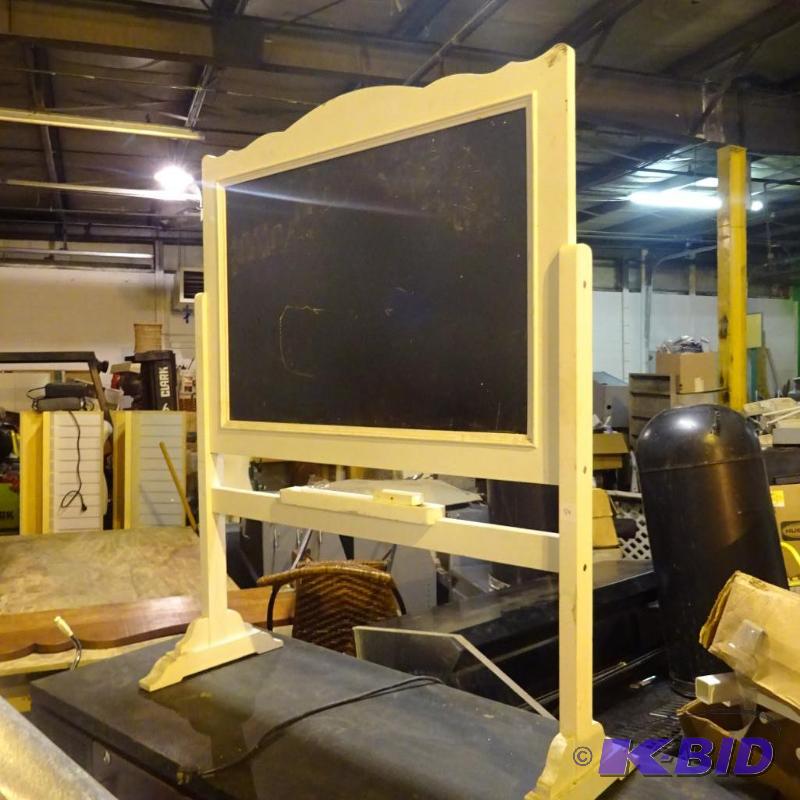 lot 54 image: Kids double sided chalk board...