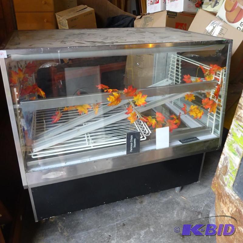 lot 65 image: Federal Industries glass dry display case. Li...