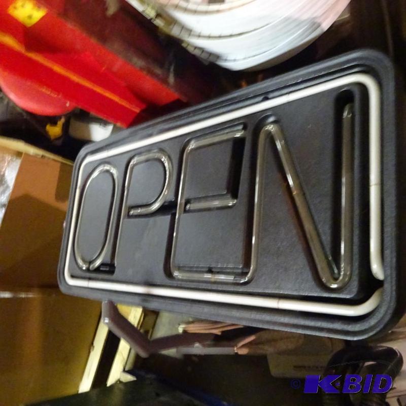 lot 71 image: Neon open sign...