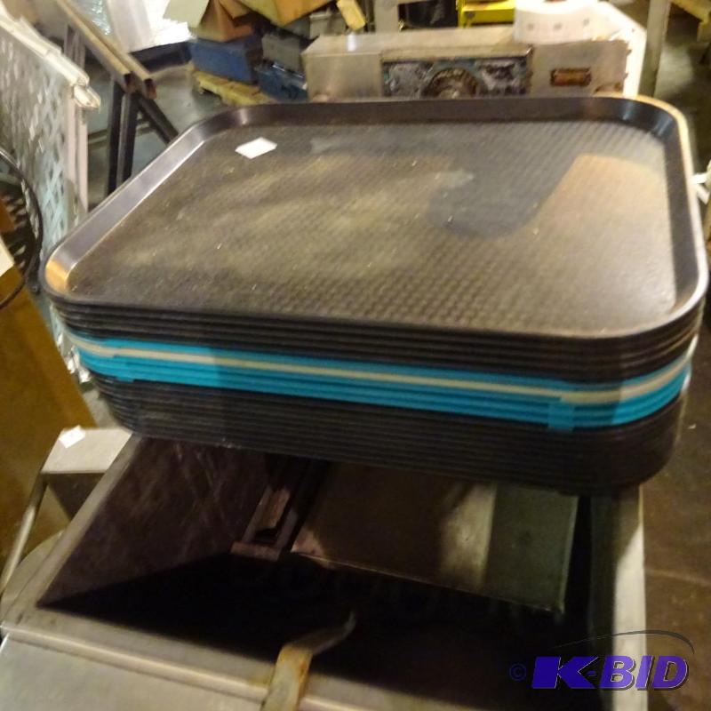 lot 77 image: Plastic cafeteria trays. Qty 19...