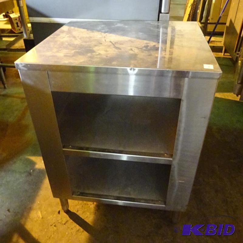 lot 8 image: Stainless equipment stand with underneath sto...