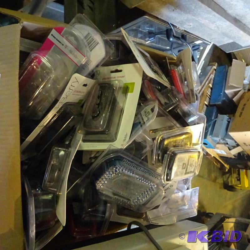 lot 85 image: Box full of cell phone covers...