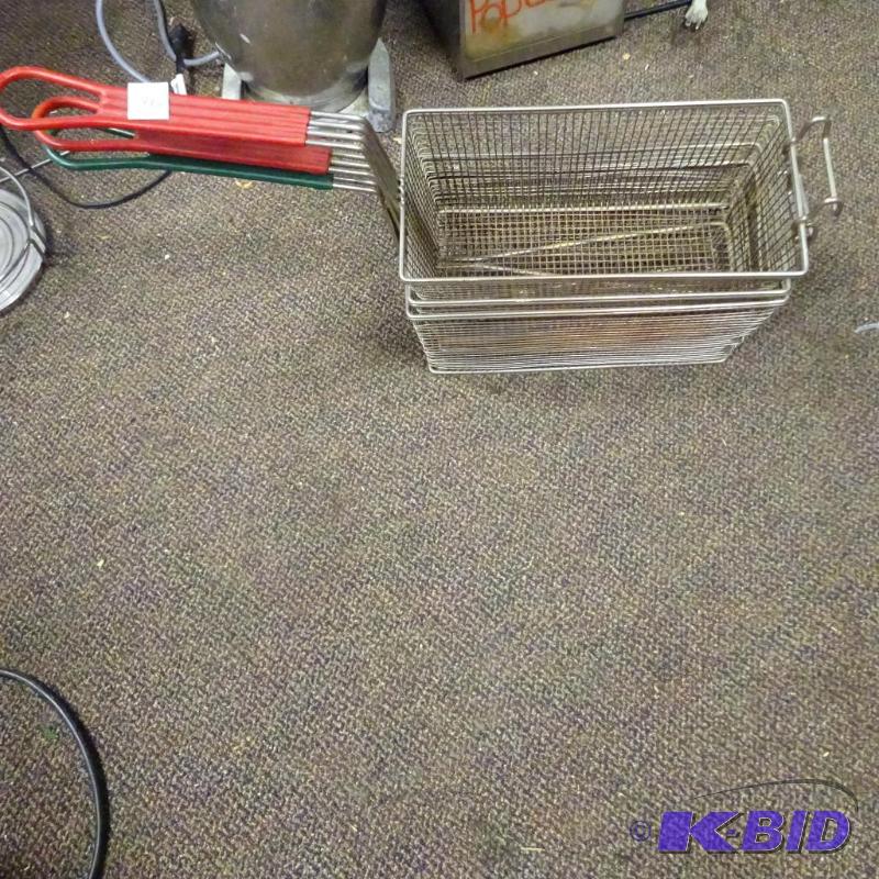 lot 96 image: 3 deep fryer baskets...
