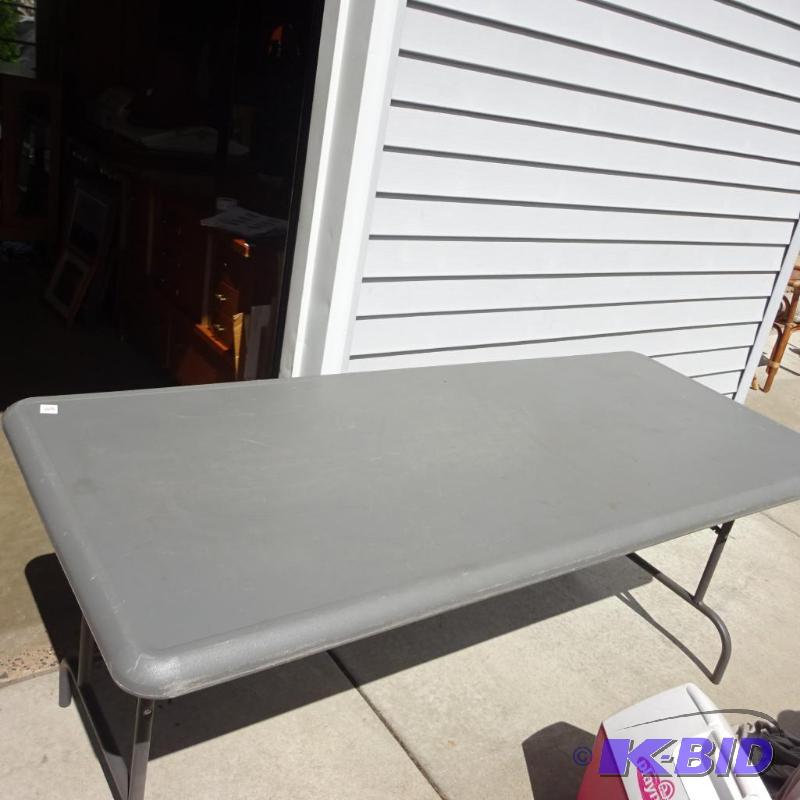 lot 155 image: 72x30 folding table...