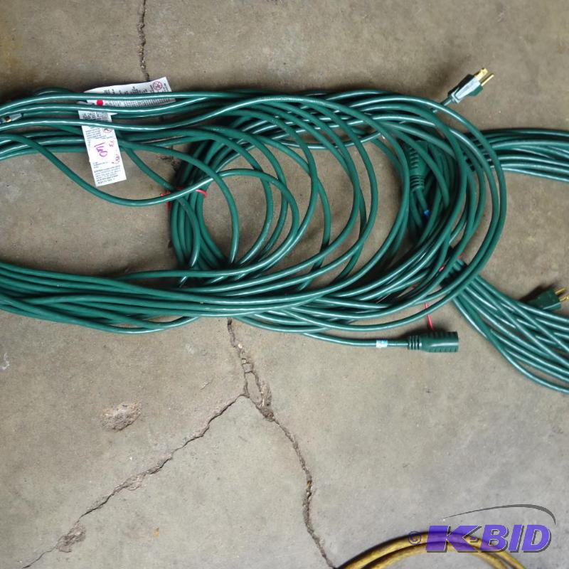 lot 160 image: 3 extension cordds. 25...