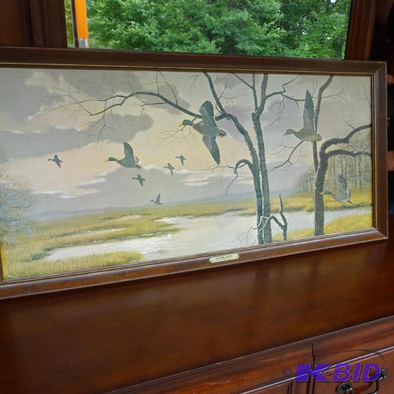 lot 174 image: 41x20 framed print...