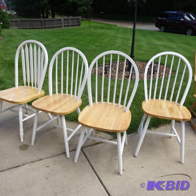 lot 178 image: 4 matching wood framed chairs...