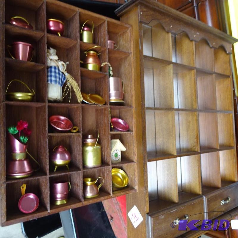 lot 194 image: Knick Knack cabinets. 9x12 and 14x18...