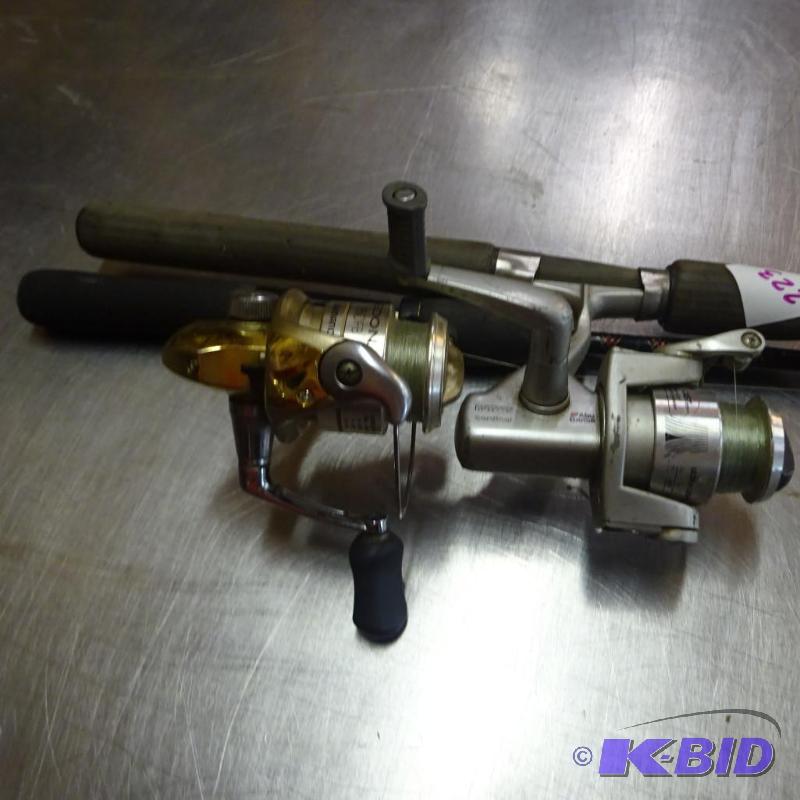 lot 223 image: 2 fishing rods and reels...