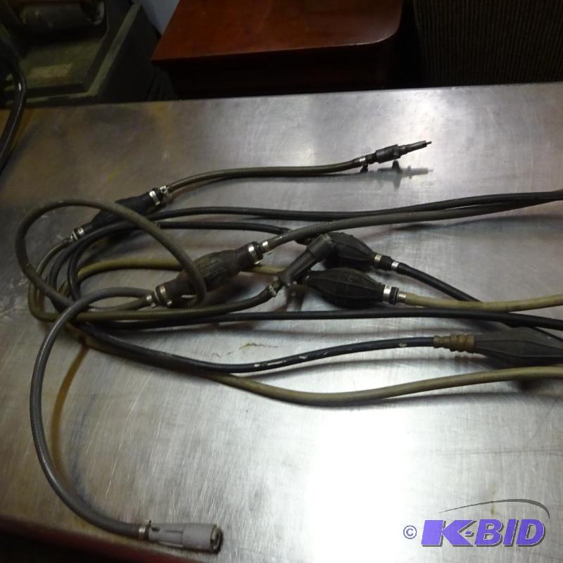 lot 224 image: misc. outboard motor fuel lines. Most are mer...