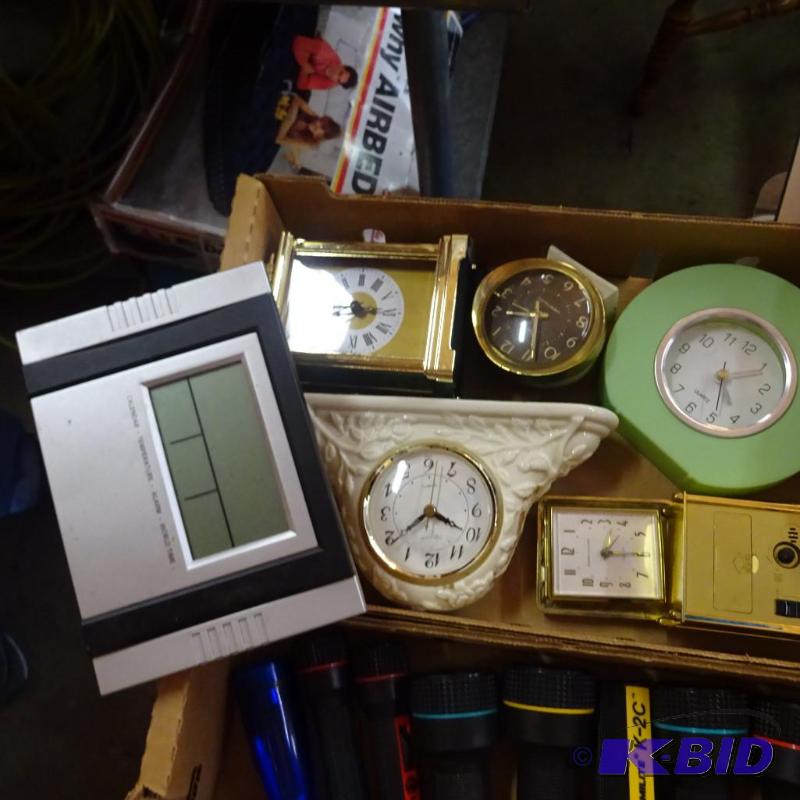 lot 238 image: misc clocks Qty 10...