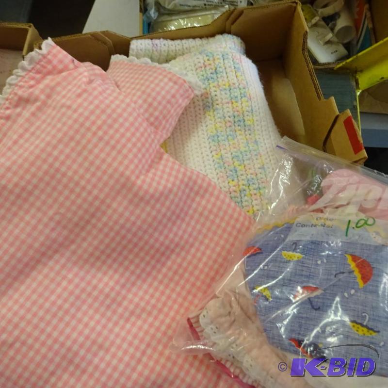 lot 241 image: baby blankets and clothes...