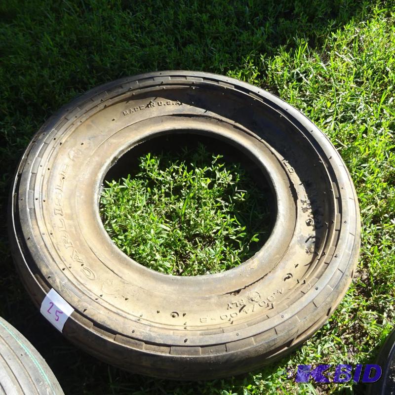 lot 25 image: 4.60-6 tire...