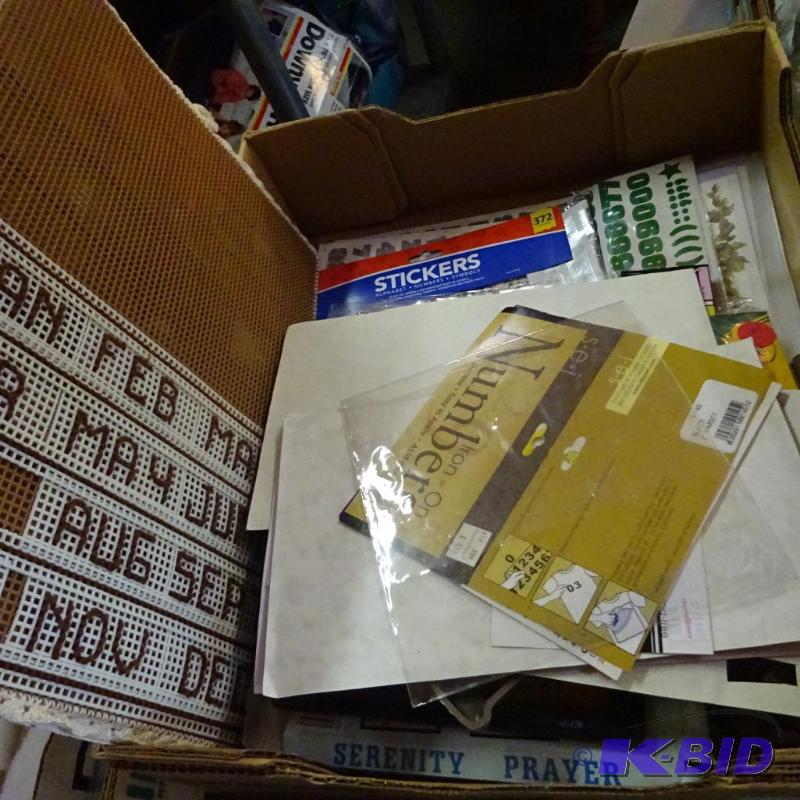 lot 274 image: misc craft stickers numbers...