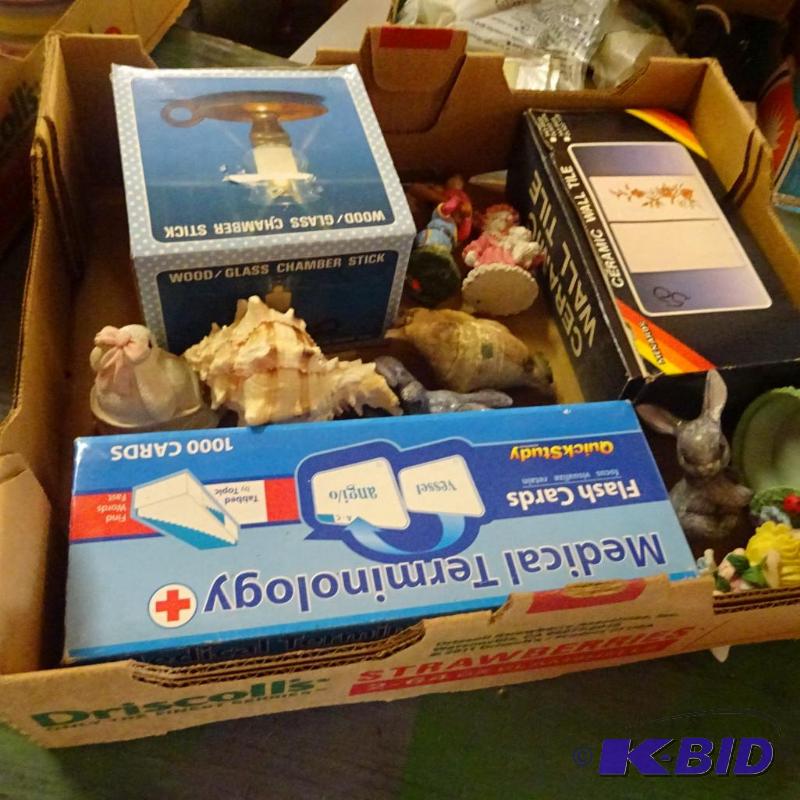 lot 280 image: medical terminology flash cards, ceramic wall...