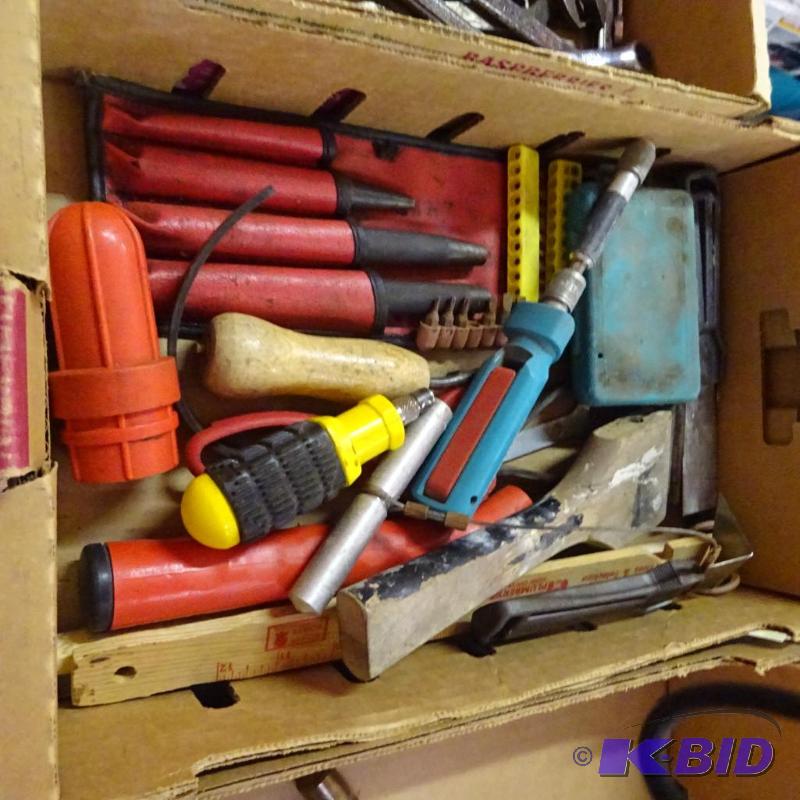 lot 298 image: gasket punches. Misc hand tools...