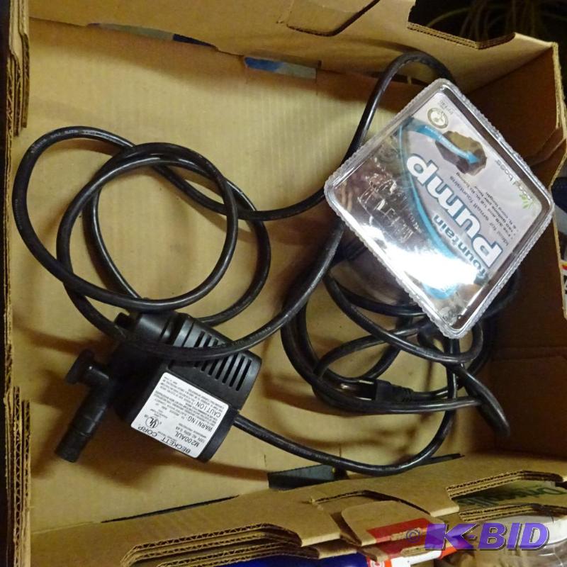 lot 303 image: 2 fountain pumps 1 is new...