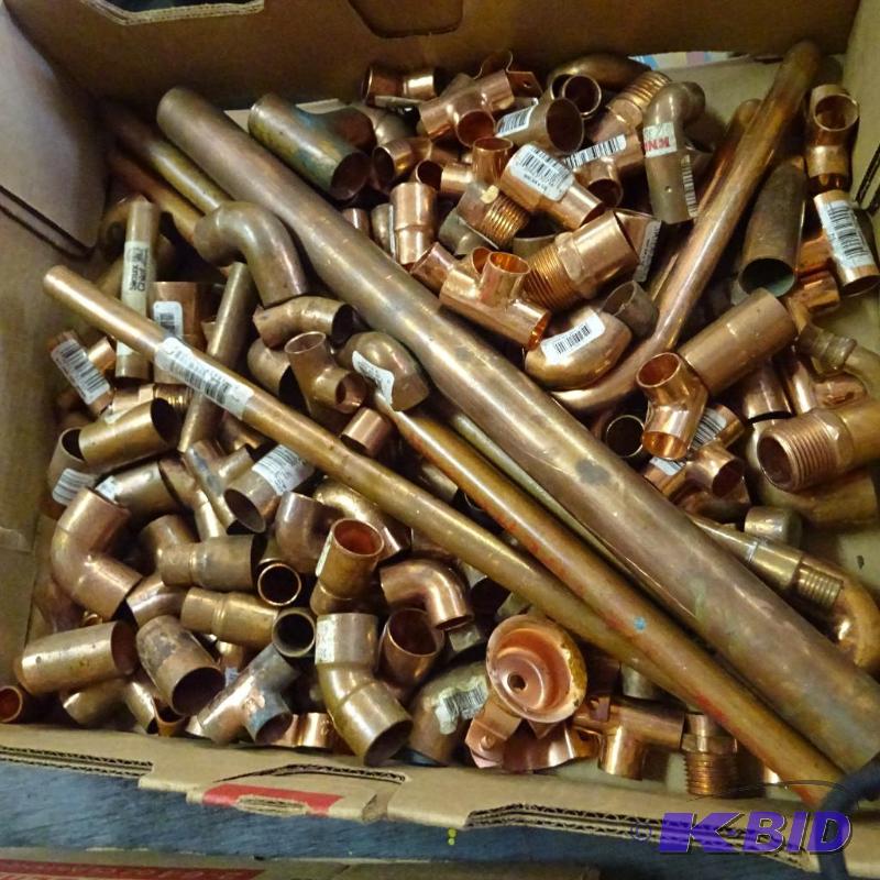 lot 319 image: large quantity of new copper fittings. Very h...