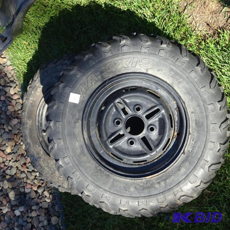 lot 34 image: 2 ATV Tires AT 25X8 -12...