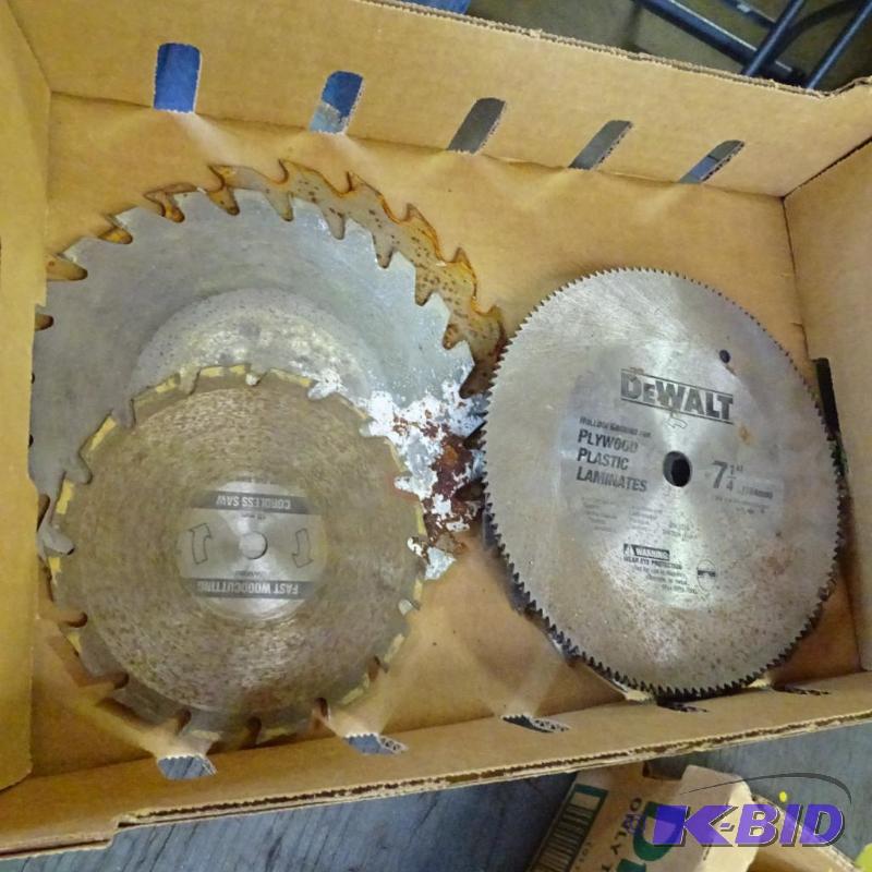 lot 345 image: mostly 7 14 saw blades...