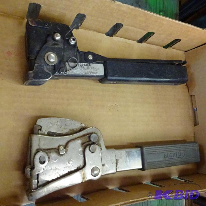lot 347 image: 2 hand tackers...
