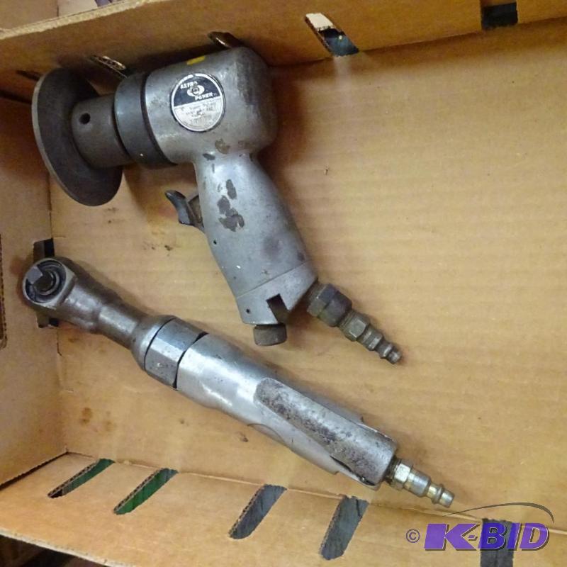 lot 351 image: 38 air ratchet. Air grinder...