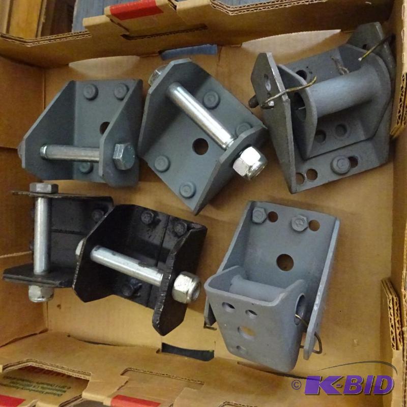 lot 365 image: heavy duty garage door hinges...