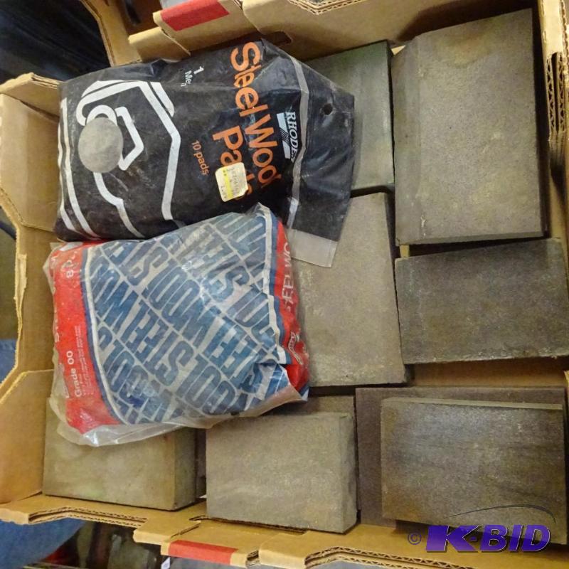 lot 366 image: misc sanding blocks and sand paper...