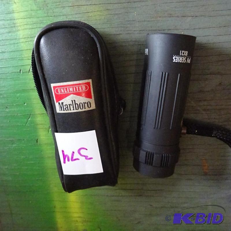 lot 374 image: marlboro 8x21 spot scope...