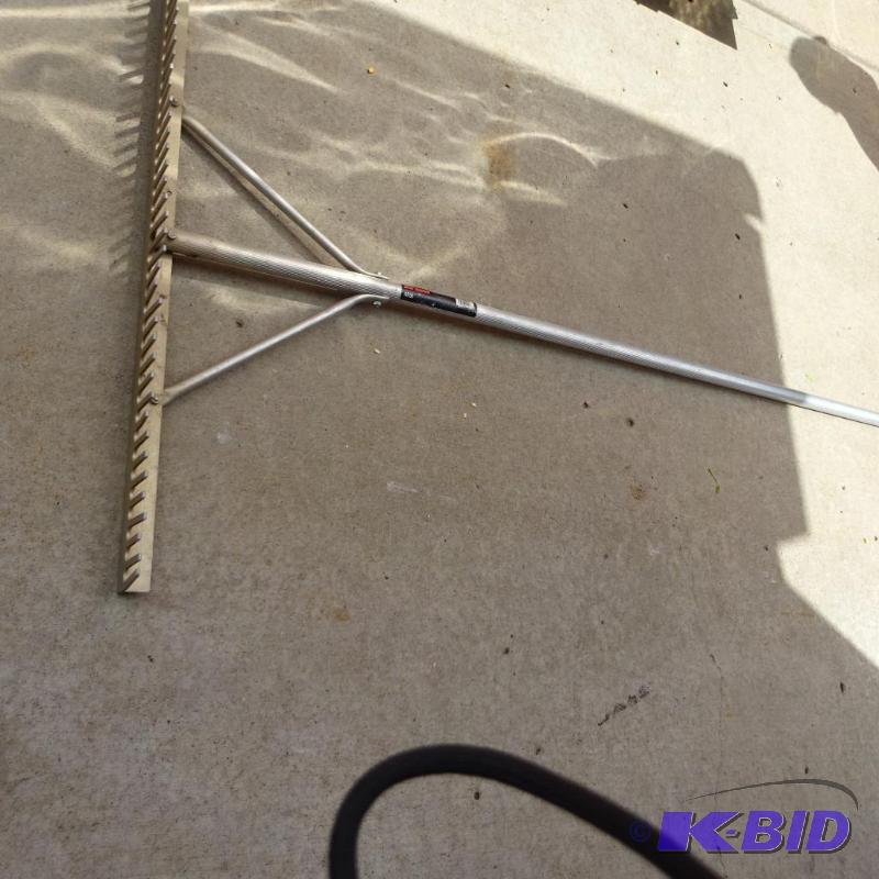 lot 428 image: aluminum landscape rake...