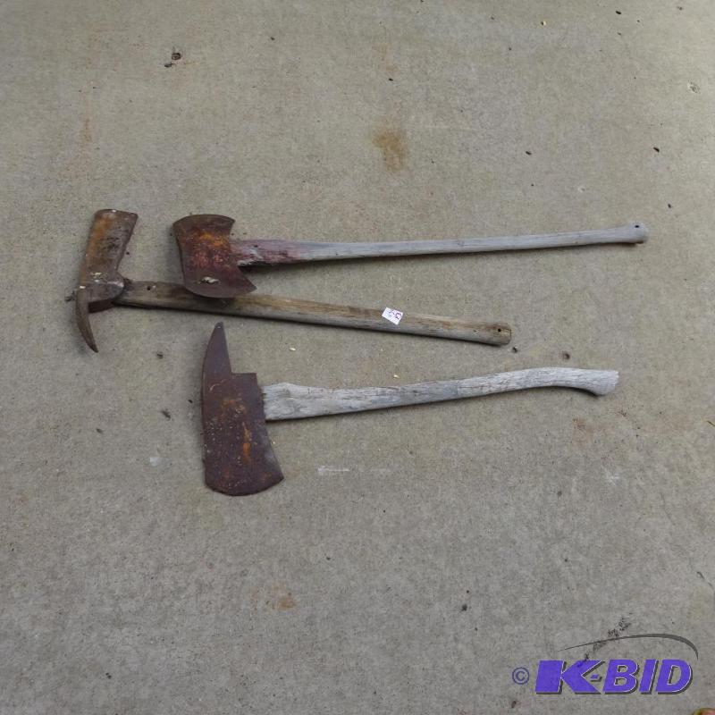 lot 430 image: 3 axes...