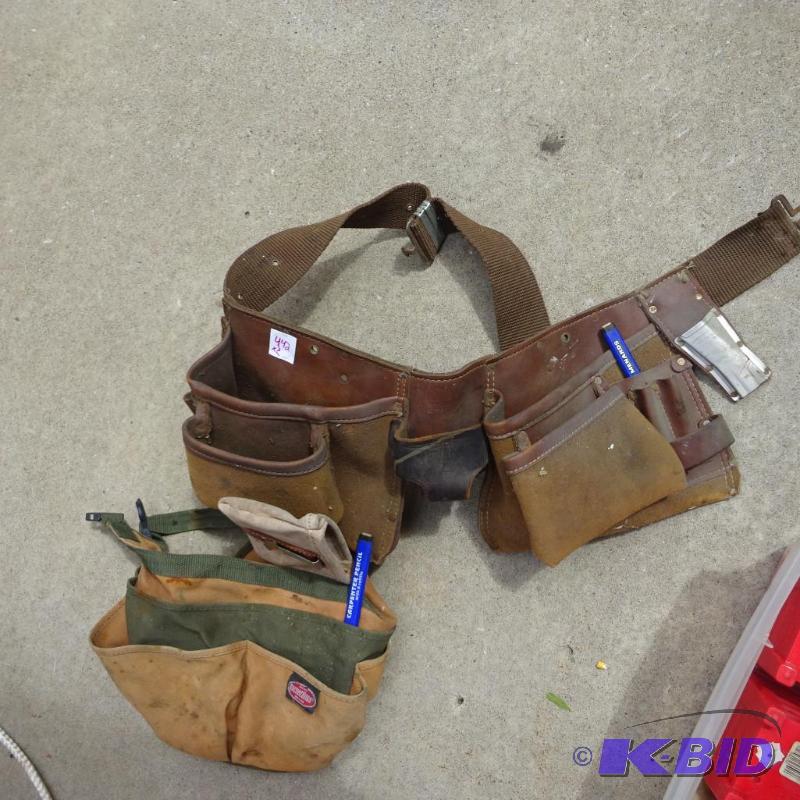 lot 442 image: 2 carpenter belts...