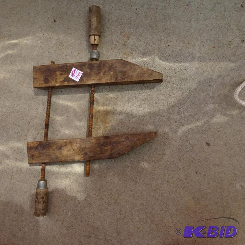 lot 444 image: wood clamp...