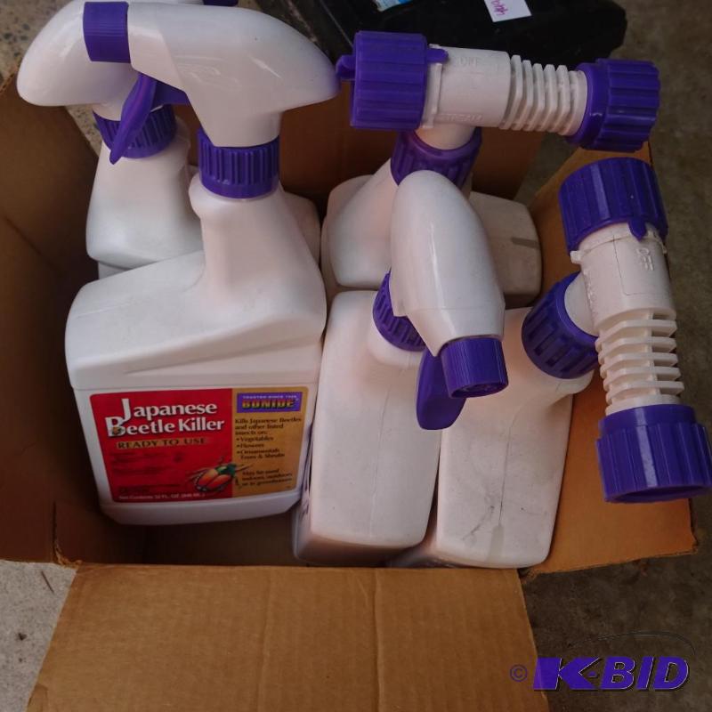 lot 450 image: 5 bottles of beetle killer spray...