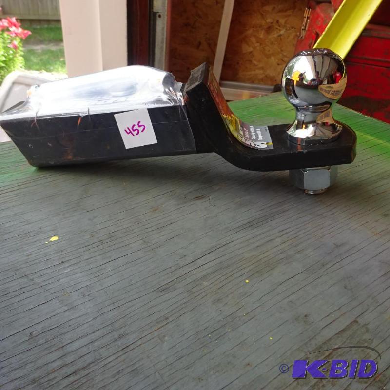 lot 455 image: new receiver hitch with 2" ball...