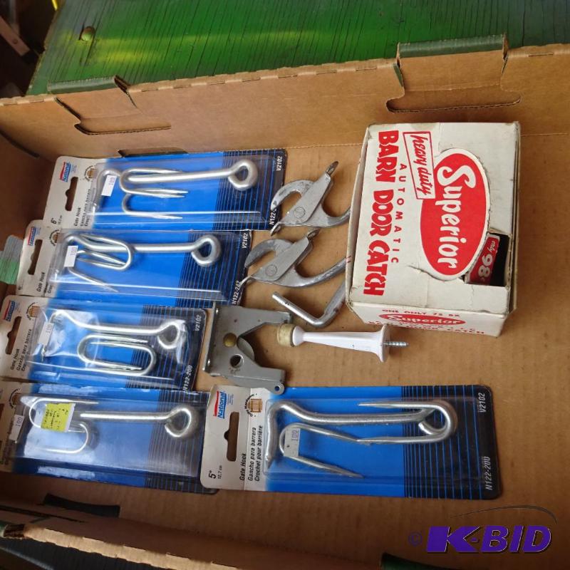 lot 457 image: misc gate hooks...