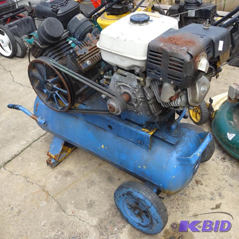 lot 46 image: Dewalt air compressor. Honda GX240 8.0 HP. St...