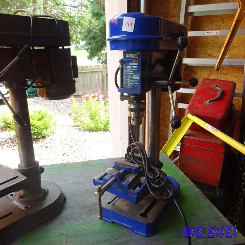 lot 474 image: bench top pro 8" 5 speed drill press. Co...