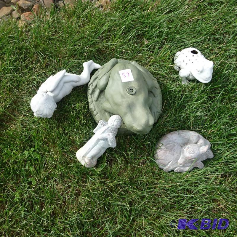 lot 57 image: Misc. lawn ornaments...
