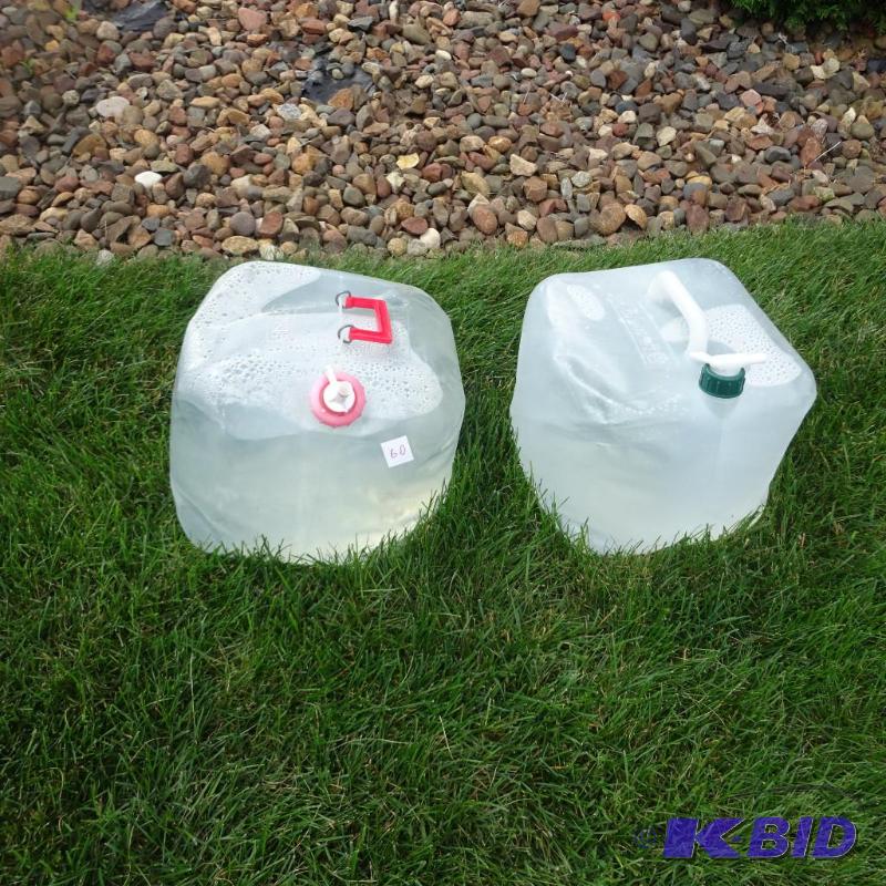 lot 60 image: collapsible water jugs. Holds water...