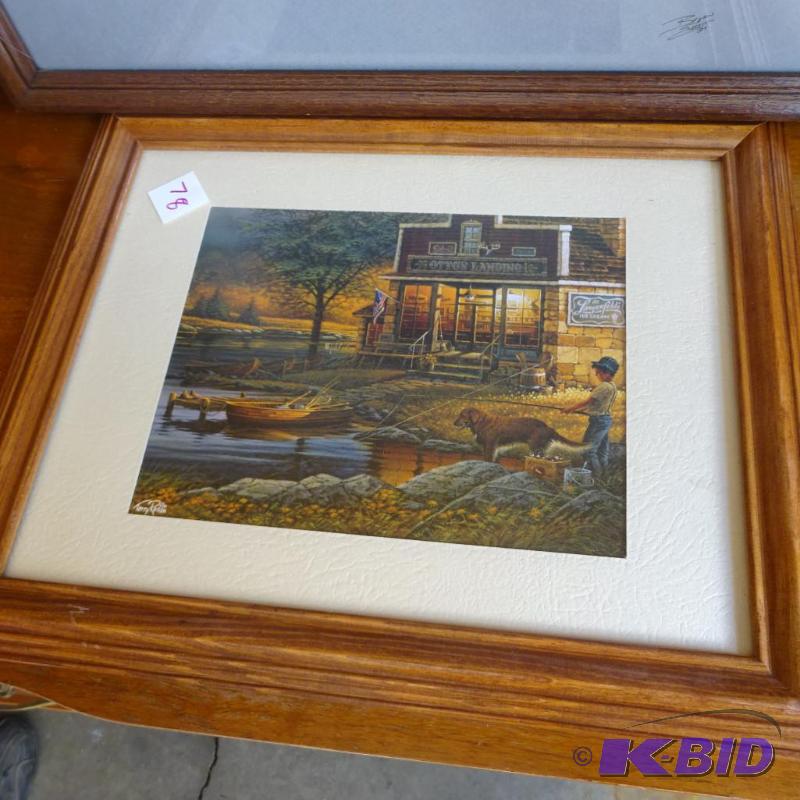 lot 78 image: Terry Redlin framed print 17x14...