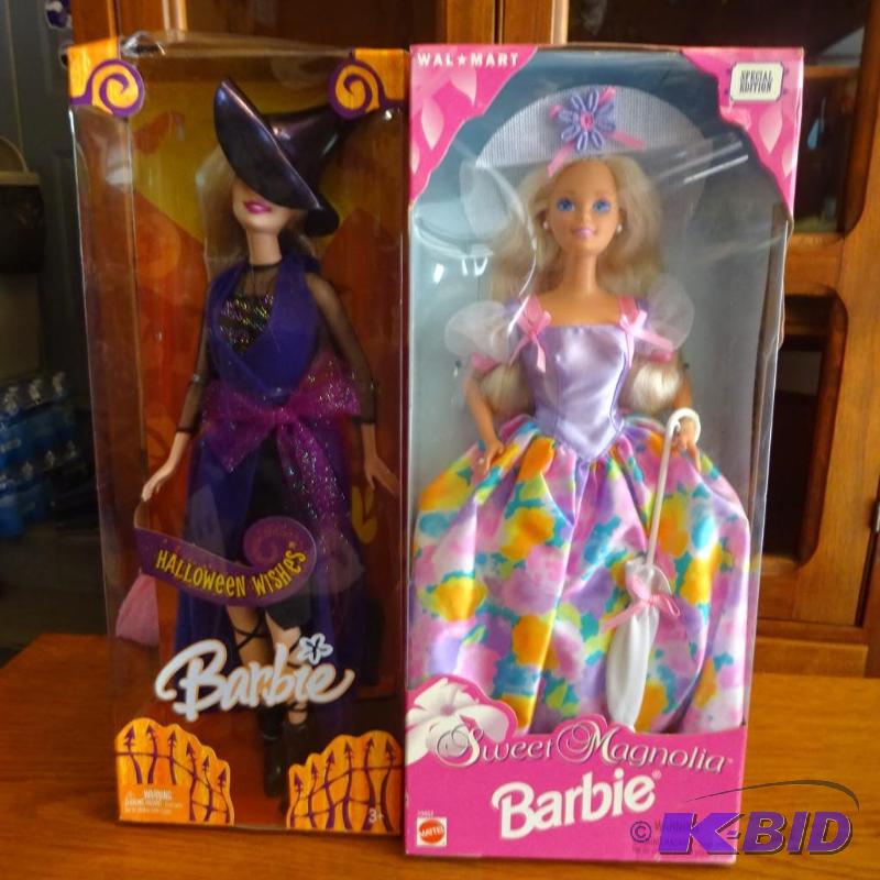 lot 95 image: Halloween wishes barbie. Sweet magnolia Barbi...