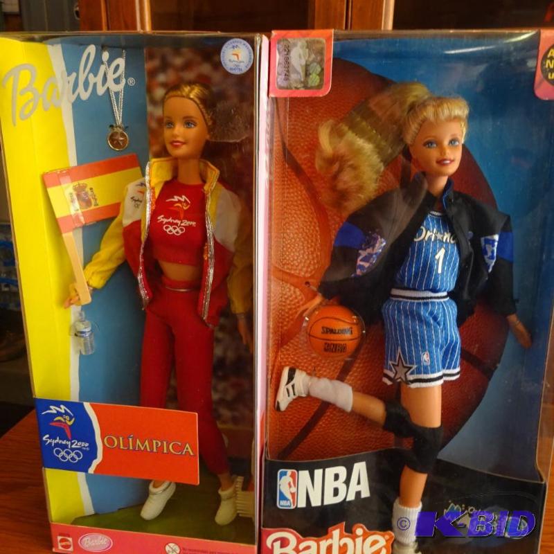 lot 97 image: Orlando mask barbie and olympic Sydney 2000 b...