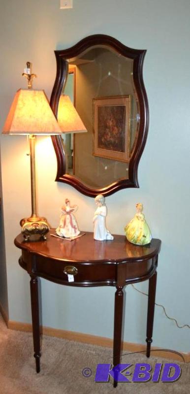 lot 12 image: The Bombay Company Cherry Console Hall table ...